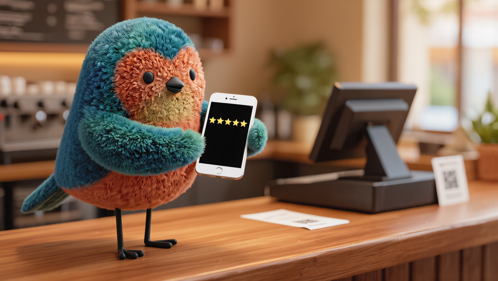 Turn a QR code at the till into Google reviews